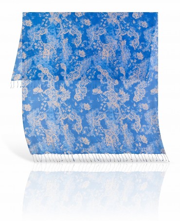 Палантин Женский S30-LACE/CHOCO.TURQU